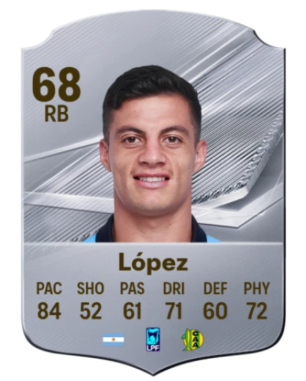 López 68 Silver RB FC 27 card