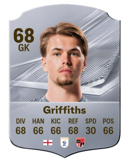 Griffiths 68 Silver GK FC 27 card