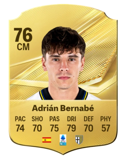 Adrián Bernabé 76 Common CM FC 26 card