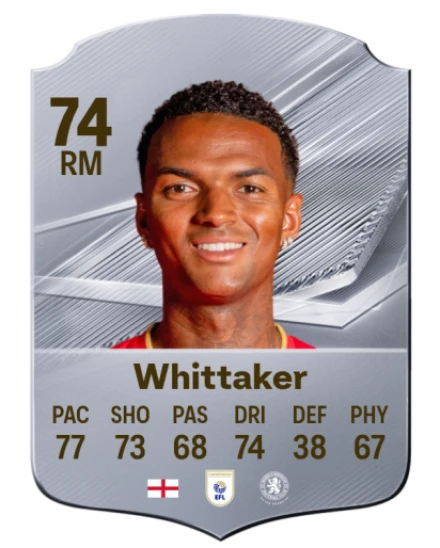 Whittaker 74 Common RM FC 26 card