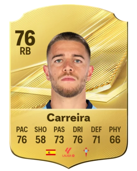 Carreira 76 Gold RB FC 27 card