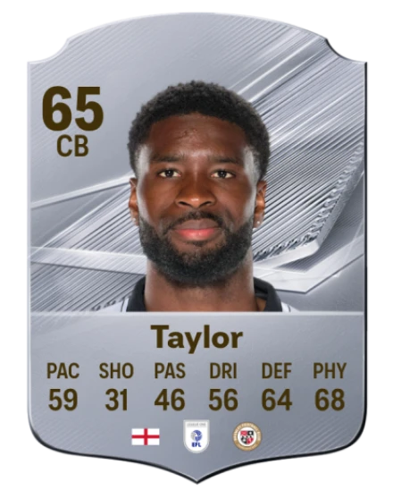 Taylor 65 Common CB FC 26 card