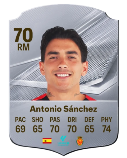 Antonio Sánchez 70 Common RM FC 26 card