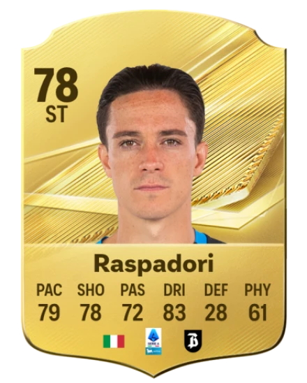 Raspadori 78 Common ST FC 26 card