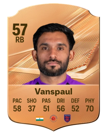 Vanspaul 57 Common RB FC 26 card
