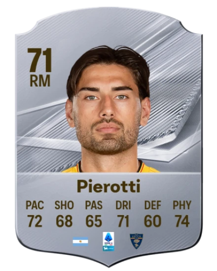 Pierotti 71 Common RM FC 26 card