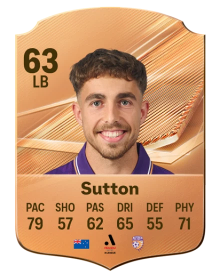 Sutton 63 Common LB FC 26 card