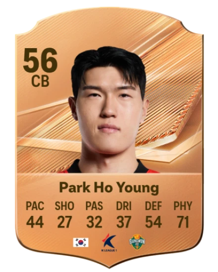 Park Ho Young 56 Bronze CB FC 27 card