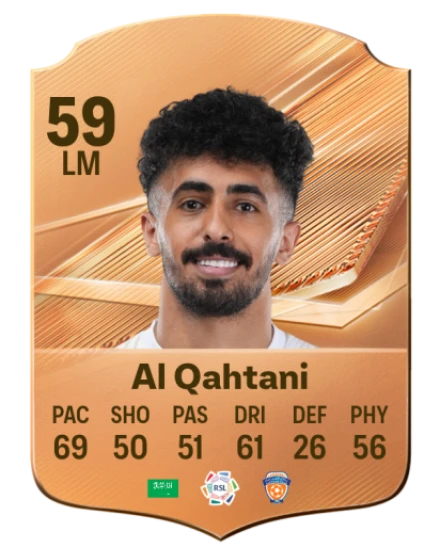 Al Qahtani 59 Bronze LM FC 27 card