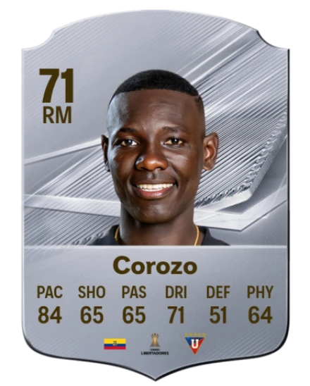 Corozo 71 Common RM FC 26 card