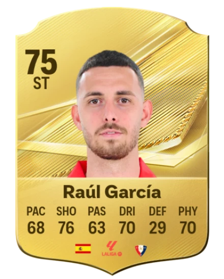 Raúl García 75 Gold ST FC 27 card