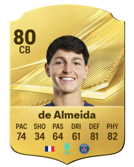 De Almeida 80 Rare CB FC 26 card