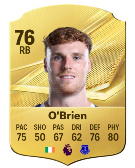 O'Brien 76 Common RB FC 26 card
