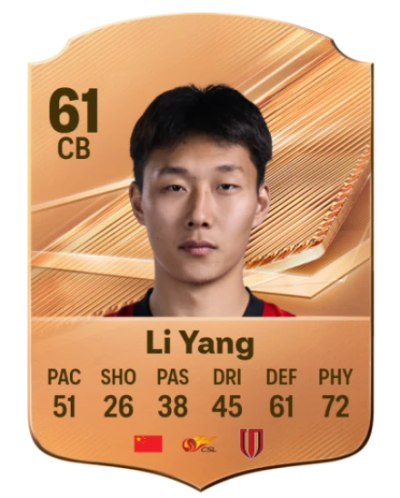 Li Yang 61 Bronze CB FC 27 card