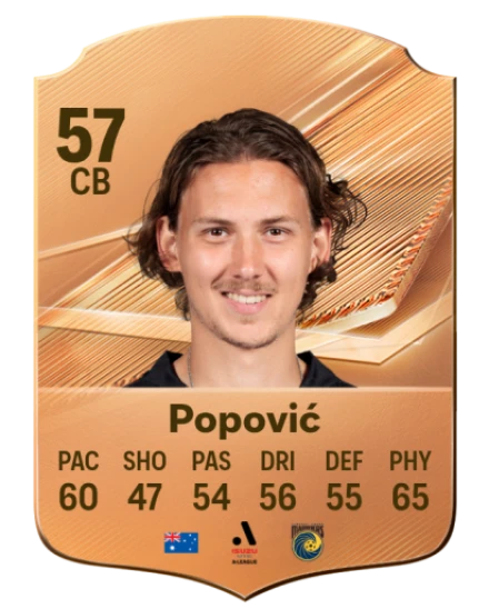 Popović 57 Common CB FC 26 card