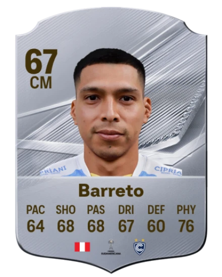 Barreto 67 Common CM FC 26 card