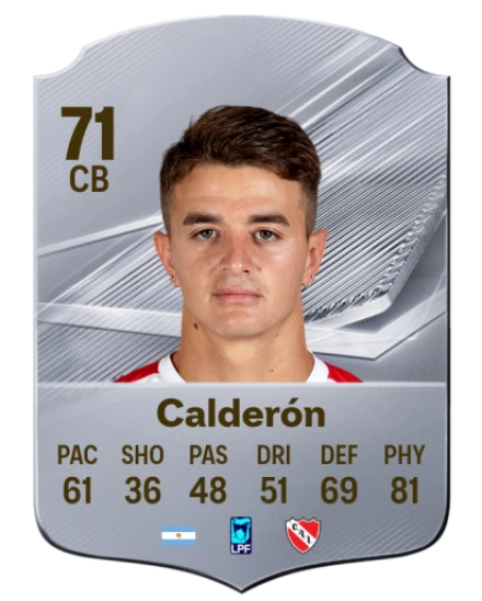 Calderón 71 Silver CB FC 27 card