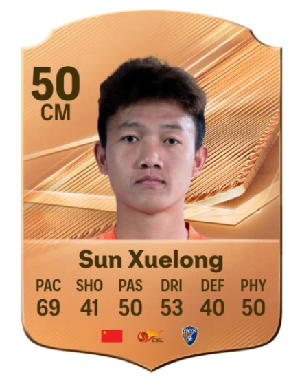 Sun Xuelong 50 Bronze CM FC 27 card