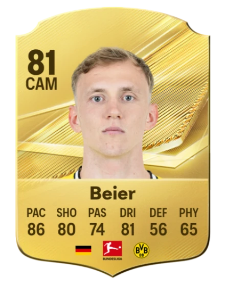 Beier 81 Gold CAM FC 27 card