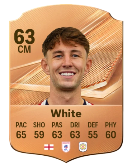 White 63 Common CM FC 26 card