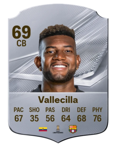 Vallecilla 69 Common CB FC 26 card