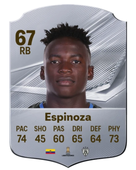 Espinoza 67 Silver RB FC 27 card