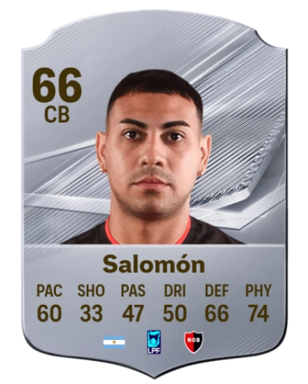Salomón 66 Silver CB FC 27 card