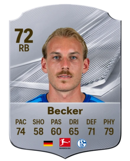 Becker 72 Common RB FC 26 card
