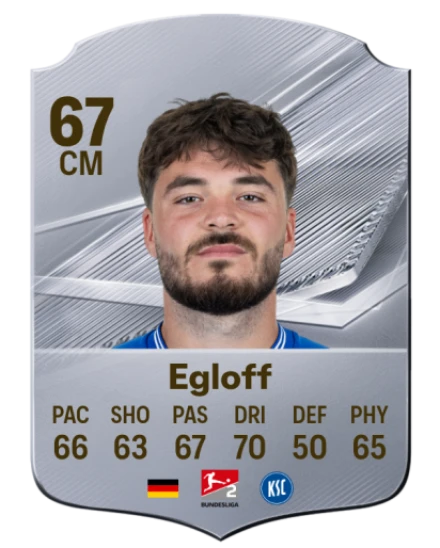 Egloff 67 Common CM FC 26 card