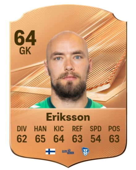 Eriksson 64 Bronze GK FC 27 card