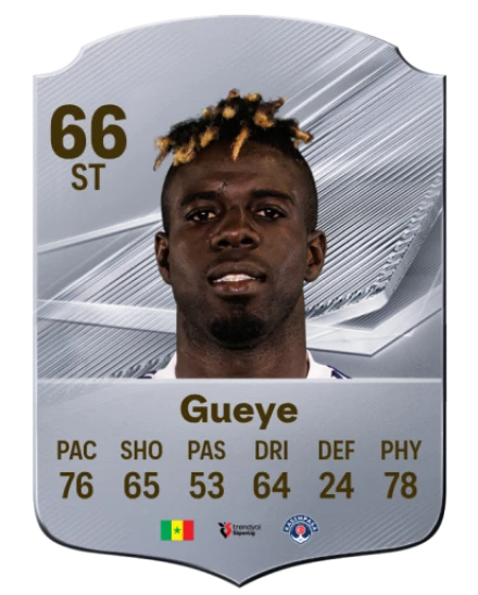 Gueye 66 Rare ST FC 26 card