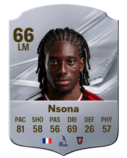 Nsona 66 Silver LM FC 27 card