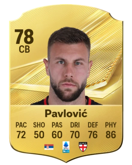 Pavlović 78 Common CB FC 26 card