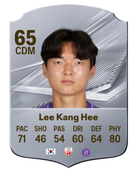 Lee Kang Hee 65 Silver CDM FC 27 card