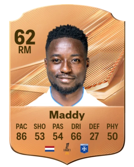 Maddy 62 Bronze RM FC 27 card
