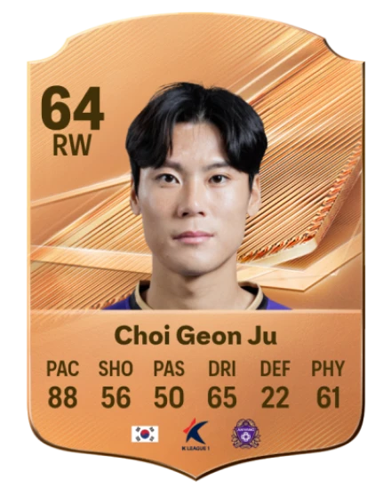 Choi Geon Ju 64 Common RW FC 26 card