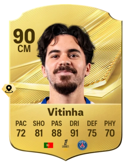 Vitinha 90 Common CM FC 26 card