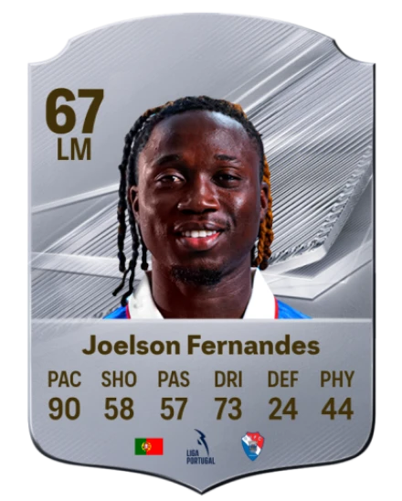 Joelson Fernandes 67 Silver LM FC 27 card
