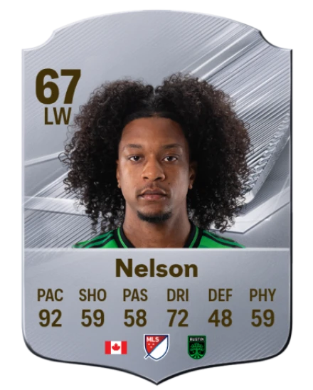 Nelson 67 Silver LW FC 27 card