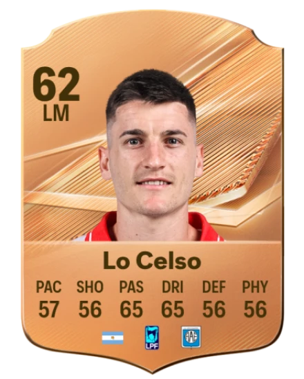 Lo Celso 62 Bronze LM FC 27 card
