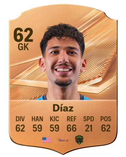 Díaz 62 Bronze GK FC 27 card