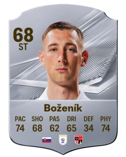 Boženík 68 Silver ST FC 27 card