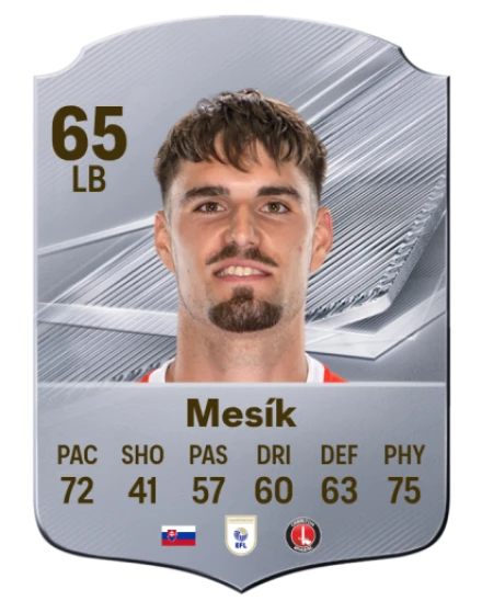 Mesík 65 Silver LB FC 27 card