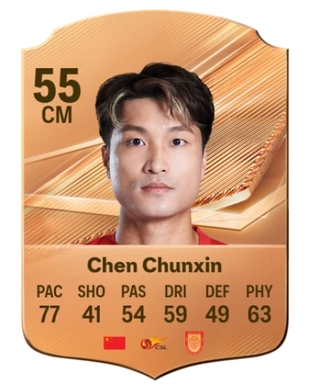 Chen Chunxin 55 Bronze CM FC 27 card