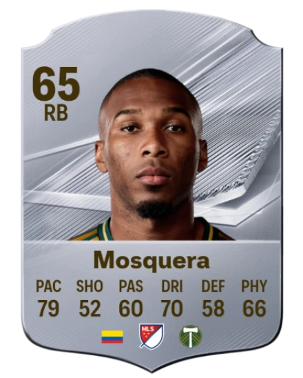 Mosquera 65 Silver RB FC 27 card
