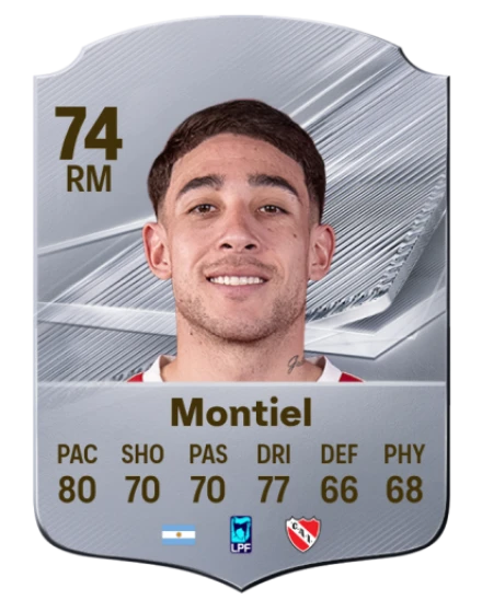 Montiel 74 Common RM FC 26 card
