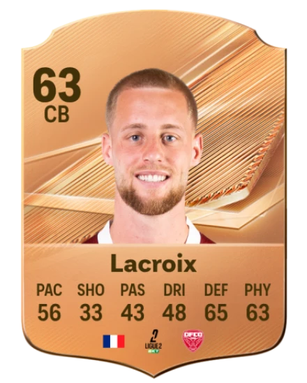 Lacroix 63 Bronze CB FC 27 card