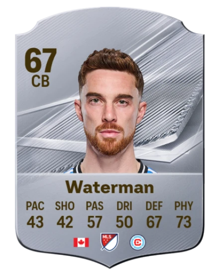 Waterman 67 Silver CB FC 27 card