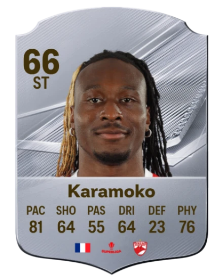 Karamoko 66 Silver ST FC 27 card