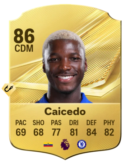 Caicedo 86 Common CDM FC 26 card
